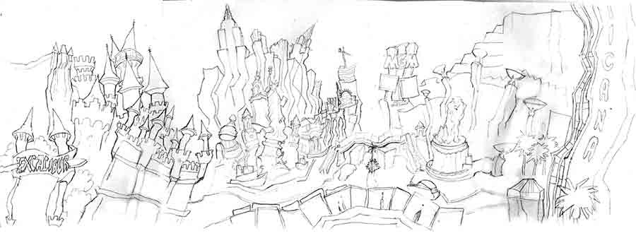 South Strip Las Vegas Concept Drawing