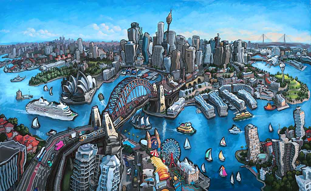 Sydney Australia Original Painting