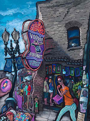 Voodoo Doughnut Original Painting