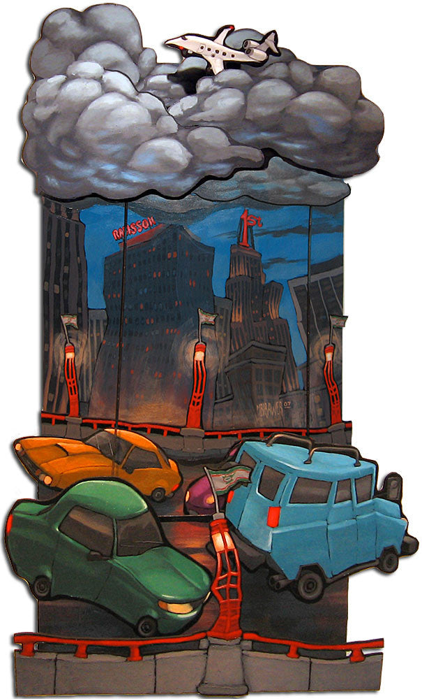 Wabasha Bridge Cutout Painting