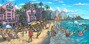 Waikiki Beach Original Painting